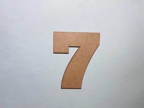 Intra απο ξύλο plywood 3mm-4mm πάχος - Ξύλο Αριθμός 7 Αποκοπή Αριθμός Επτά Σχήμα Δίασταση 30x30 cm Intraeaxys-lopqr6k7