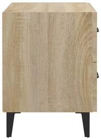 vidaXL Κομοδίνα 2 τεμ. Sonoma Δρυς 40 x 35 x 47,5 εκ.