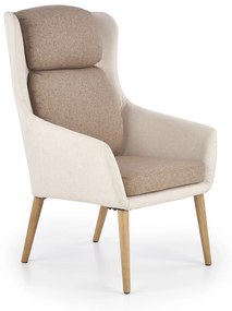 PURIO leisure chair, color: beige / brown DIOMMI V-CH-PURIO-FOT-BRĄZOWY