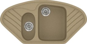 Sanitec Classic 302 (96×51) - Γρανιτένιος νεροχύτης - Metallic CREAM