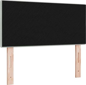 vidaXL LED κεφαλάρι με LED ταινίες φωτός Ανοιχτό γκρι 80 cm Βελούδο
