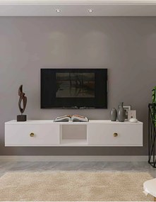 Stewehome Επιτοίχια βάση τηλεόρασης από μοριοσανίδα 150x30x26 cm