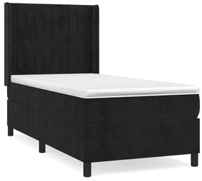 ΚΡΕΒΑΤΙ BOXSPRING ΜΕ ΣΤΡΩΜΑ ΜΑΥΡΟ 90X200 ΕΚ. ΒΕΛΟΥΔΙΝΟ 3132779