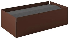 Θήκη Για Χειροπετσέτες Ανοξείδωτη Matt Wenge 25x13x7,5εκ. Pam &amp; Co 121-943