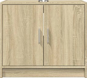 vidaXL Ντουλάπι Νιπτήρα Sonoma Δρυς 63x29x55 εκ. Επεξεργασμένο Ξύλο