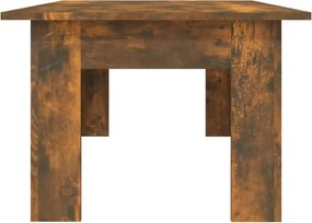 vidaXL Τραπεζάκι Σαλονιού Καπνιστή Δρυς 100x60x42 εκ. Επεξεργασμ. Ξύλο
