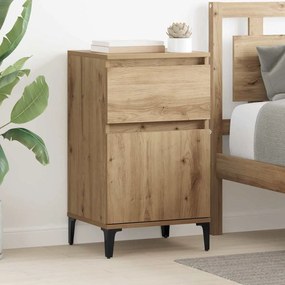 vidaXL Κομοδίνο 2 pcs artisan δρυς 40 x 35 x 70 εκ. Επεξεργασμένο ξύλο