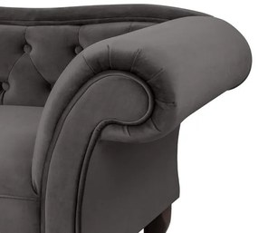 ΑΝΑΚΛΙΝΔΡΟ T.CHESTERFIELD ΓΚΡΙ ΒΕΛΟΥΔΟ NIOVI HM3007.10 ΑΡ.ΜΠΡΑΤΣO 189x61x84Yεκ.