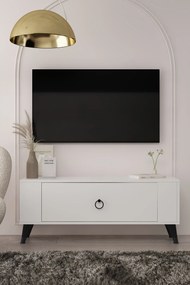 Stewehome Μοντέρνο έπιπλο τηλεόρασης με ντουλάπι 120x26x48 cm