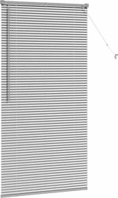 vidaXL Βενετσιάνικες Ρόδες Ασημί 175 x 85 εκ Αλουμίνιο