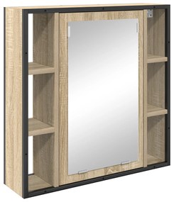 vidaXL Σετ Επίπλων Μπάνιου 4 pcs Sonoma Δρυς 33 x 33 x 185.5 εκ