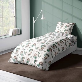 Παπλωματοθήκη Παιδική Lion 534 Green DimCol Single 160x240cm 100% Βαμβάκι