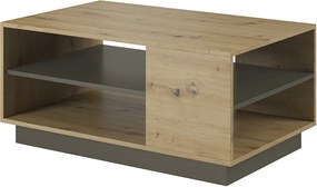 Lh-homefurniture Τραπεζάκι 36146-ARC-40 Artisan+Γραφίτης 100x45,5x60 cm 36146-ARC-40