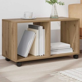 vidaXL Ντουλάπι Τροχήλατο Αρτισιανή Δρυς 72x33x42,5 εκ. Επεξ. Ξύλο