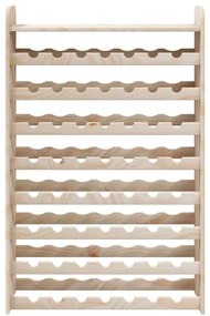 vidaXL Ραφιέρα Κρασιών με Επάνω Σανίδα 72,5x25x111,5 εκ. Μασίφ Πεύκο