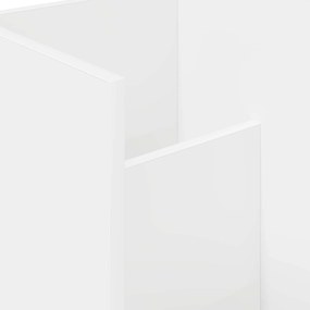 vidaXL Ράφι Περιοδικών Λευκό 35 x 35 x 45 εκ Επεξεργασμένο ξύλο