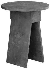 Βοηθητικό Τραπεζάκι Chen 0241571 Φ42x50cm Grey Retro