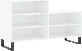 vidaXL Παπουτσοθήκη Λευκή 102x36x60 εκ. από Επεξεργασμένο Ξύλο