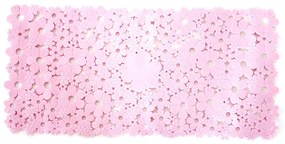 Ταπέτο Μπανιέρας Αντιολισθητικό Με Βεντούζες Fiore Pal Colors Ροζ 34x74 - My Bath