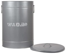 LABEL51 Καλάθι Απλύτων Χρώμα Αντικέ Γκρι 40 x 40 x 58 εκ. L