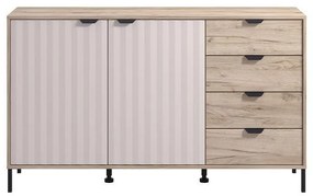 Κομότα - Μπουφές Vandea 3K4F Γκρί Δρύς - Cashmere 157x40x93 εκ. 157x40x93 εκ.