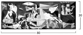 ΠΙΝΑΚΑΣ ΚΑΜΒΑΣ ΤΥΠΟΥ PICASSO GUERNICA HM7198.03 80x3x30 εκ.