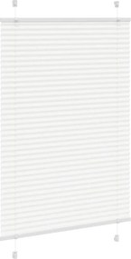 vidaXL Πλισέ περσίδα Λευκό 85x100 cm Πλάτος υφάσματος 84,4 cm