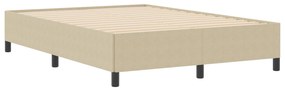 vidaXL Κρεβάτι Φωτεινό Πράσινο Γκρι 160x200 εκ Τζιν Ύφασμα