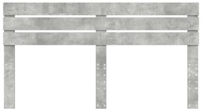 vidaXL Κεφαλάρι Σκυρόδεμα Γκρι 180 cm Επεξεργασμένο ξύλο