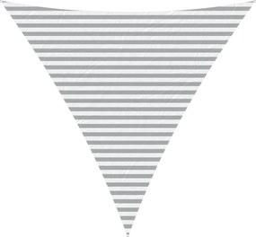 vidaXL Πανί σκιάς Ανοιχτό Γκρι και Λευκό 4 x 4 x 4 m