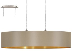 Φωτιστικό Οροφής Maserlo 31618 Taupe Eglo Metal, Fabric