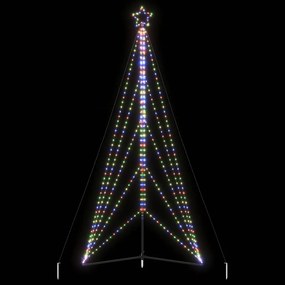 vidaXL Χριστουγεννιάτικο δέντρο LED 615 LED πολύχρωμα 404,5 εκ.