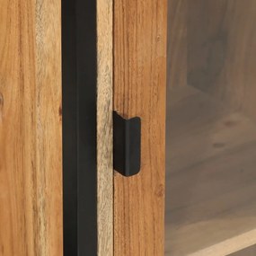 vidaXL Ντουλάπι Μπάνιου Επιτοίχιο 40x30x90 εκ. Μασίφ Ακακία/Σίδερο