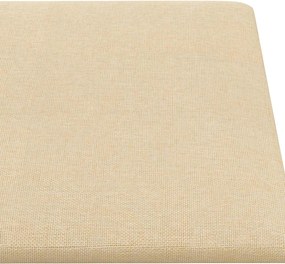 vidaXL Κεφαλάρι Τοίχου 12 pcs 60 x 30 cm Κρεμ ύφασμα
