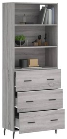Ντουλάπι Γκρι Sonoma 69,5 x 34 x 180 εκ. Επεξεργασμένο Ξύλο 3189403