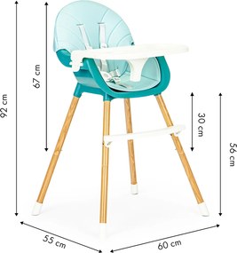 2in1 feeding chair ECOTOYS blue