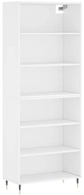 vidaXL Ντουλάπι Λευκό 69,5x32,5x180 εκ. Επεξεργασμένο Ξύλο