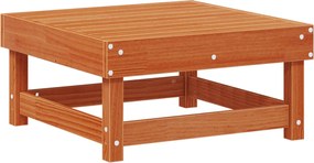 vidaXL Σετ Ξαπλώστρας Κήπου 7 pcs Κερωμένο Καφέ Στερεό πεύκο