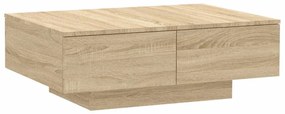vidaXL Τραπεζάκι Σαλονιού Sonoma Δρυς 90 x 60 x 31 εκ. από Επεξ. Ξύλο