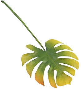 Τεχνητό Φύλλο Μονστέρα 7171-7 71cm Green-Yellow Supergreens Πολυαιθυλένιο