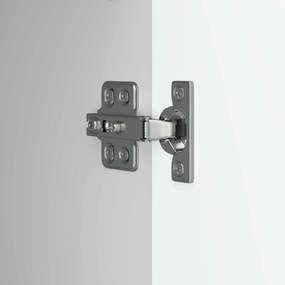 vidaXL Πλαϊνό γραφείο Γυαλιστερό Λευκό 66 x 34,5 x 90 εκ
