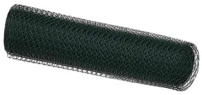 vidaXL Φράχτης Εξαγώνου Πράσινο 0,6 x 25 μ PVC