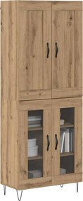 vidaXL Highboard Artisan Oak 69,5 x 34 x 180 εκ. Επεξεργασμένο ξύλο