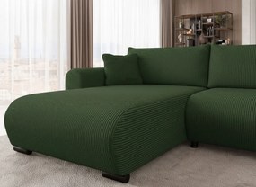 Γωνιακός καναπές Merkos I-Prasino