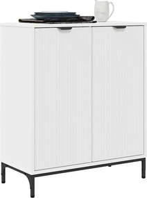 vidaXL Πλαϊνό γραφείο Λευκό 69,5 x 33 x 82 εκ. Επεξεργασμένο ξύλο