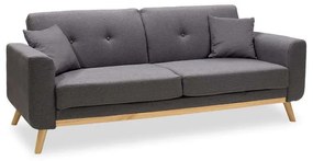 Καναπές-Κρεβάτι Carmelo 035-000034 214x80x86cm Grey Ξύλο,Ύφασμα