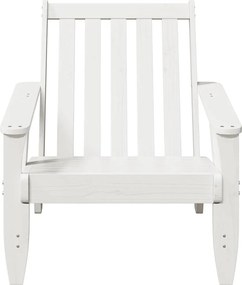 vidaXL Καρέκλα κήπου Adirondack Λευκό 75x77x77 cm Στερεό ξύλο πεύκο