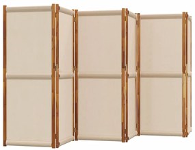 vidaXL Διαχωριστικό Δωματίου με 6 Πάνελ Taupe 420 x 180 εκ.