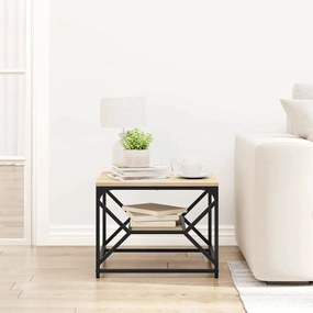 vidaXL Τραπεζάκι σαλονιού Sonoma Δρυς 51 x 50 x 40 εκ.
