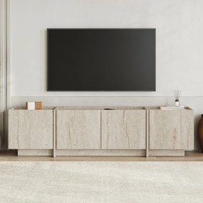 Έπιπλο Τηλεόρασης Τραβερτίνη FLOMEGE 180x35x46